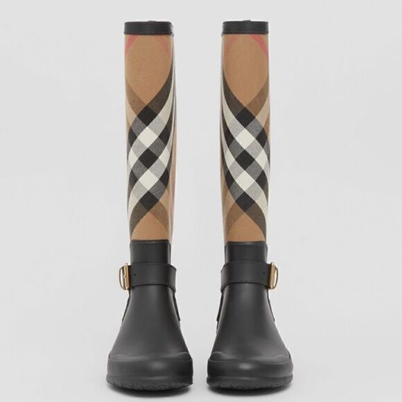 Burberry Rain-boots Nova Check & Rubber Size: 37 - Picture 3 of 16